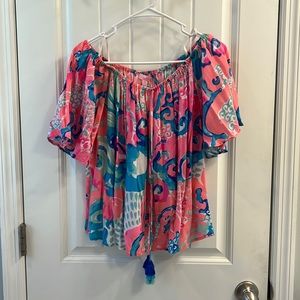Lilly Pulitzer off the shoulder top